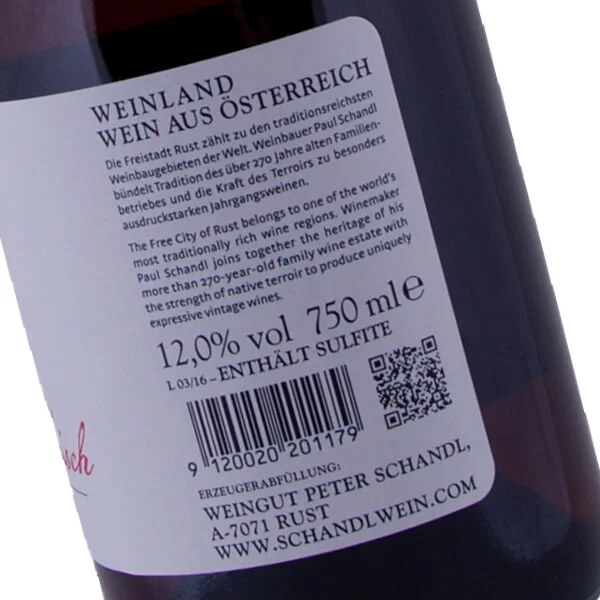 Blaufränkisch rosé 2015 (Peter Schandl)