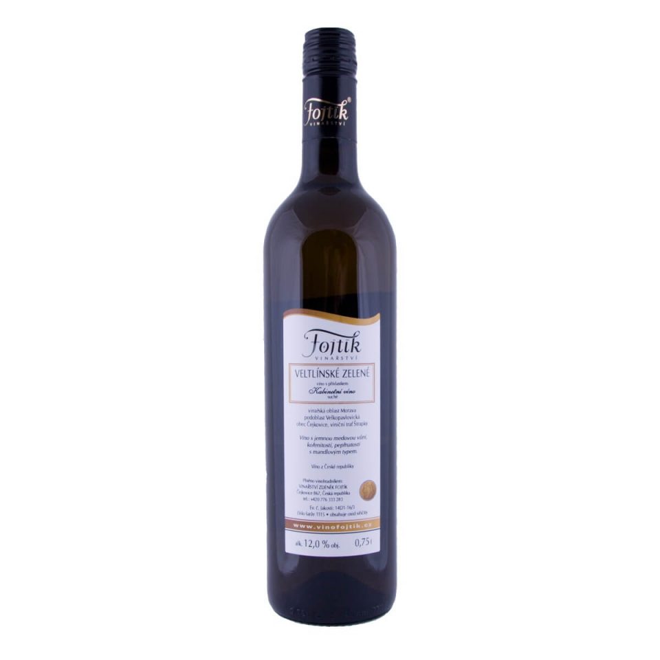 Veltlínské zelené kabinetní víno 2015 (Vinařství Fojtík)