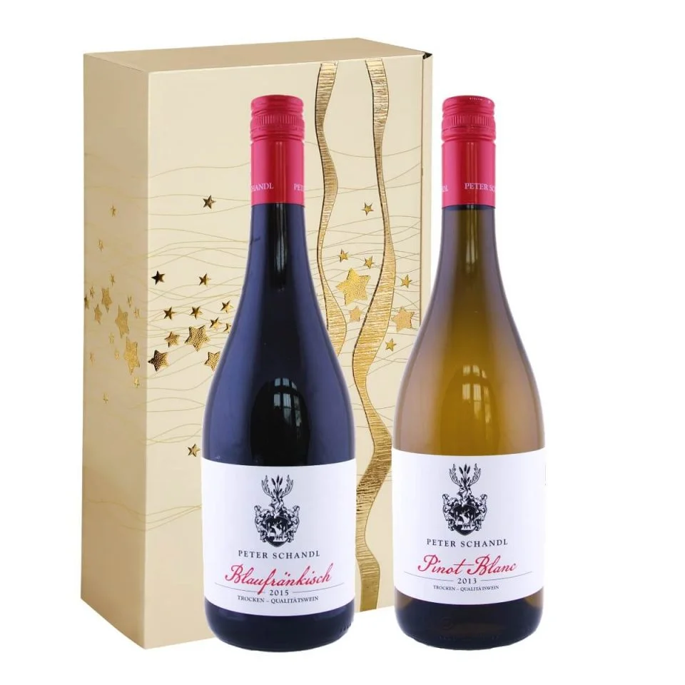 Vánoce 2016 - set vín Peter Schandl - Pinot Blanc 2013 a Blaufränkisch 2015