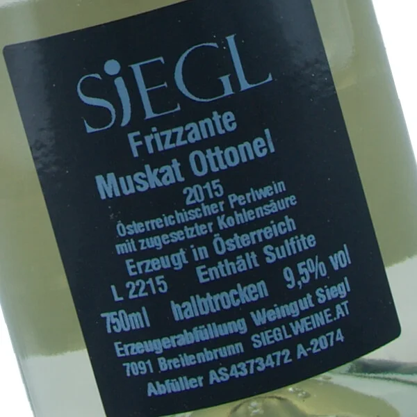 Muskat Frizzante 2015 (Weingut Siegl)