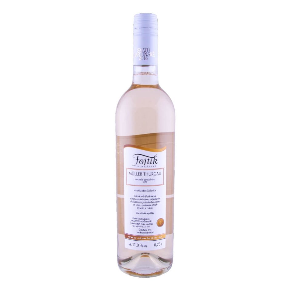 Müller Thurgau Svatomartinské 2016 (Vinařství Fojtík)