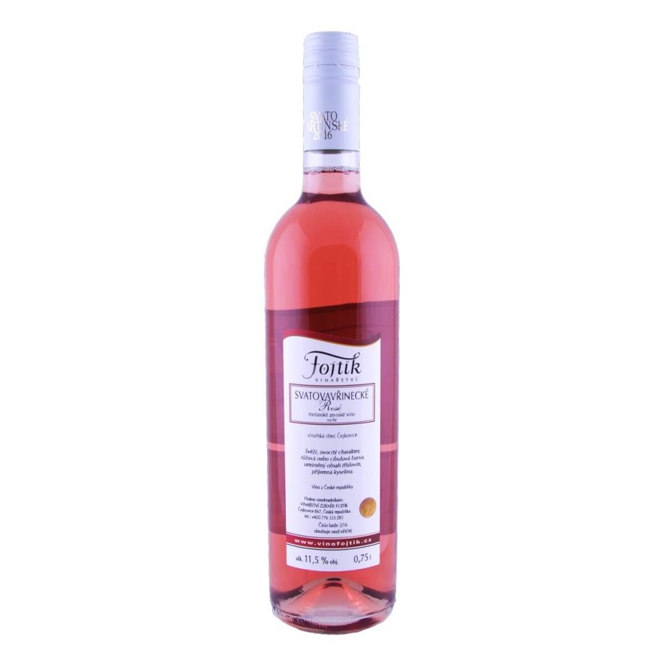 Svatovavřinecké rosé Svatomartinské 2016 (Vinařství Fojtík)