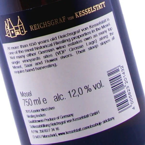 Kasel Nies'chen GG Riesling 2015 (Reichsgraf von Kesselstatt)