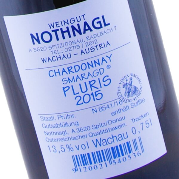 Chardonnay Smaragd Pluris 2015 (Weingut Nothnagl)