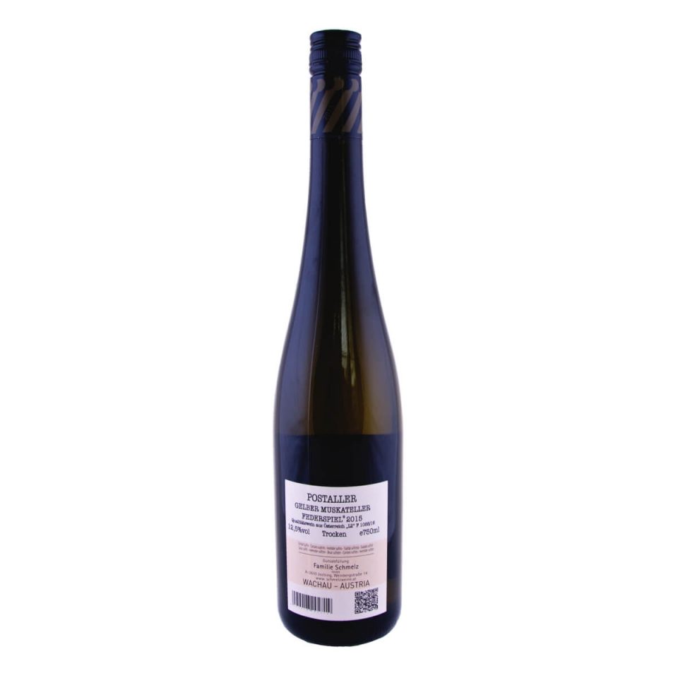 Gelber Muskateller Federspiel Postaller 2015 (Weingut Schmelz)
