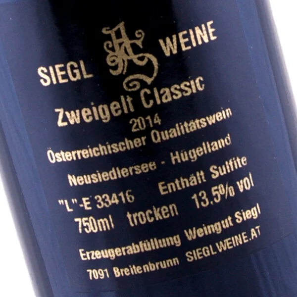 Zweigelt Classic 2014 (Weingut Siegl)