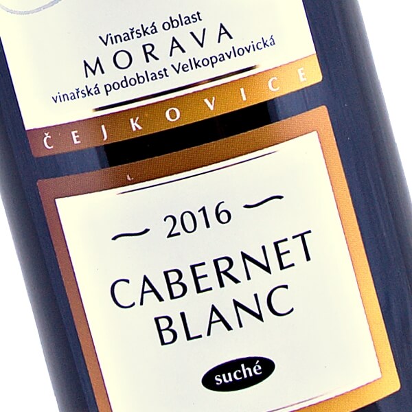 Cabernet Blanc moravské zemské suché 2016 (Vinařství Fojtík)