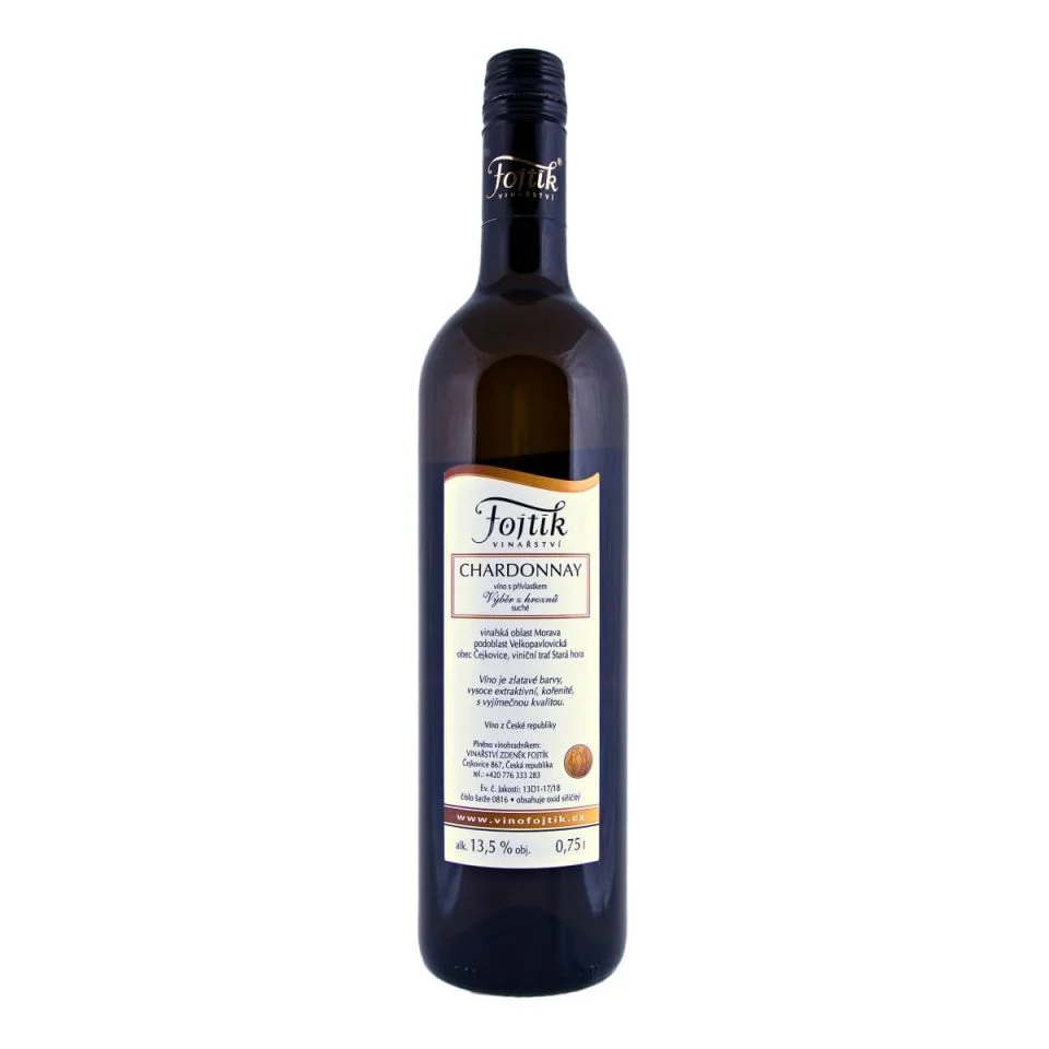 Chardonnay pozdní sběr suché 2016 (Vinařství Fojtík)