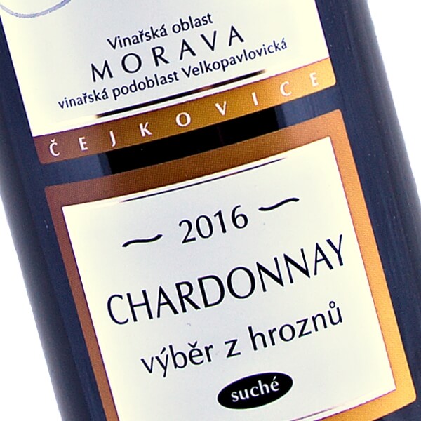 Chardonnay pozdní sběr suché 2016 (Vinařství Fojtík)