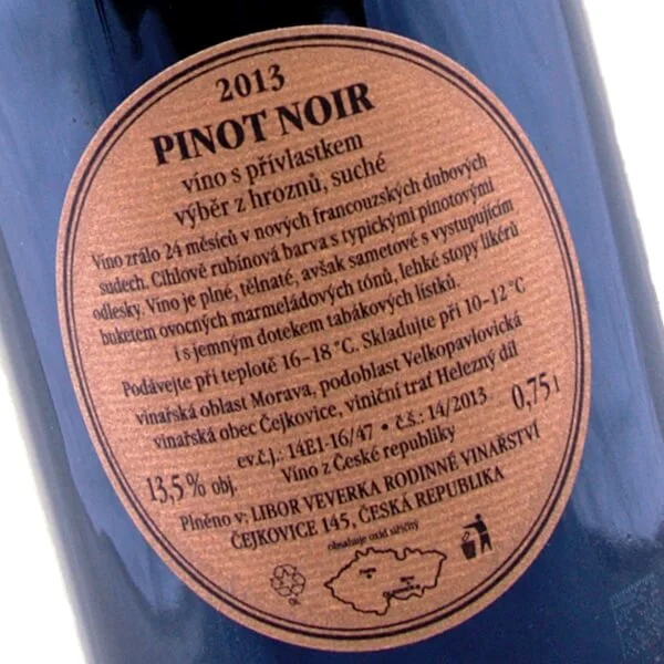 Pinot Noir výběr z hroznů 2013 (Libor Veverka)