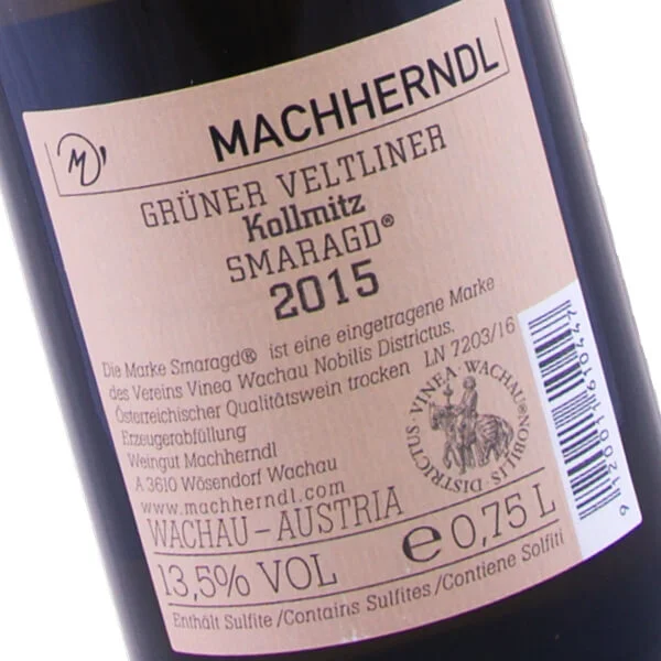 Grüner Veltliner Smaragd Kollmitz 2015 (Weingut Machherndl)