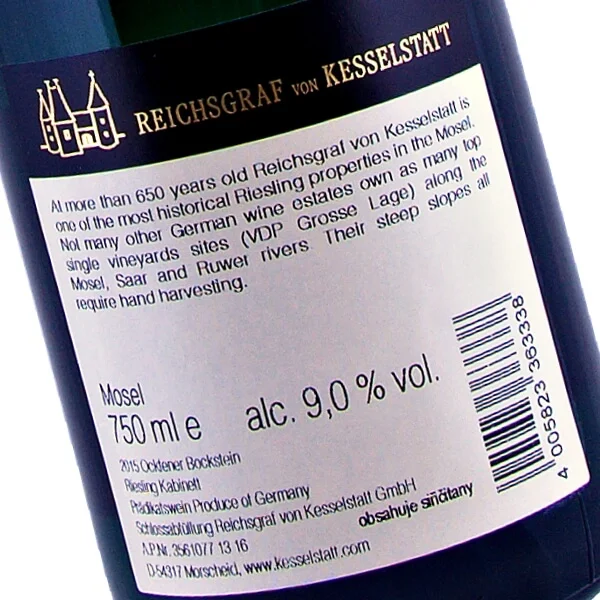Ockfener Bockstein Riesling Kabinett 2015 (Reichsgraf von Kesselstatt)