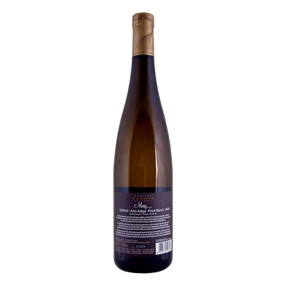 MORIZ Pinot Bianco 2016 (Cantina Tramin)