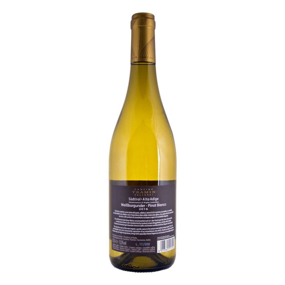 Pinot Bianco 2016 (Cantina Tramin)