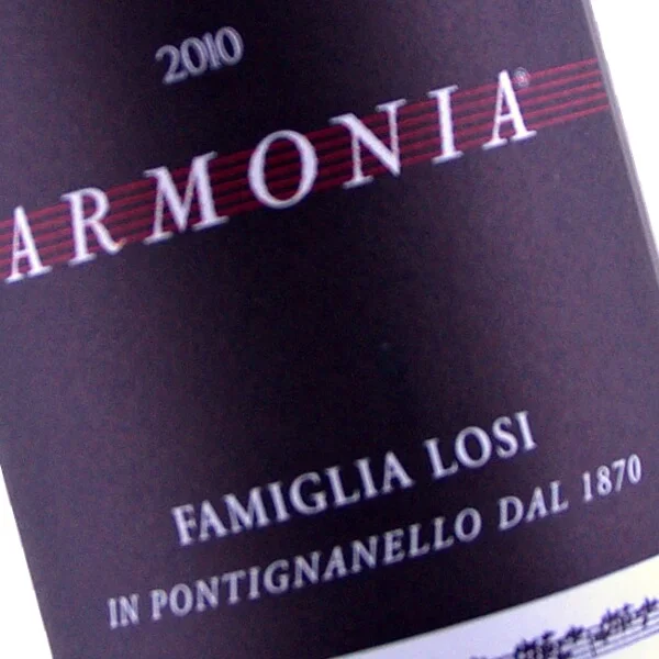 Armonia IGT (100% Sangiovese Grosso) 2010 (Famiglia Losi)