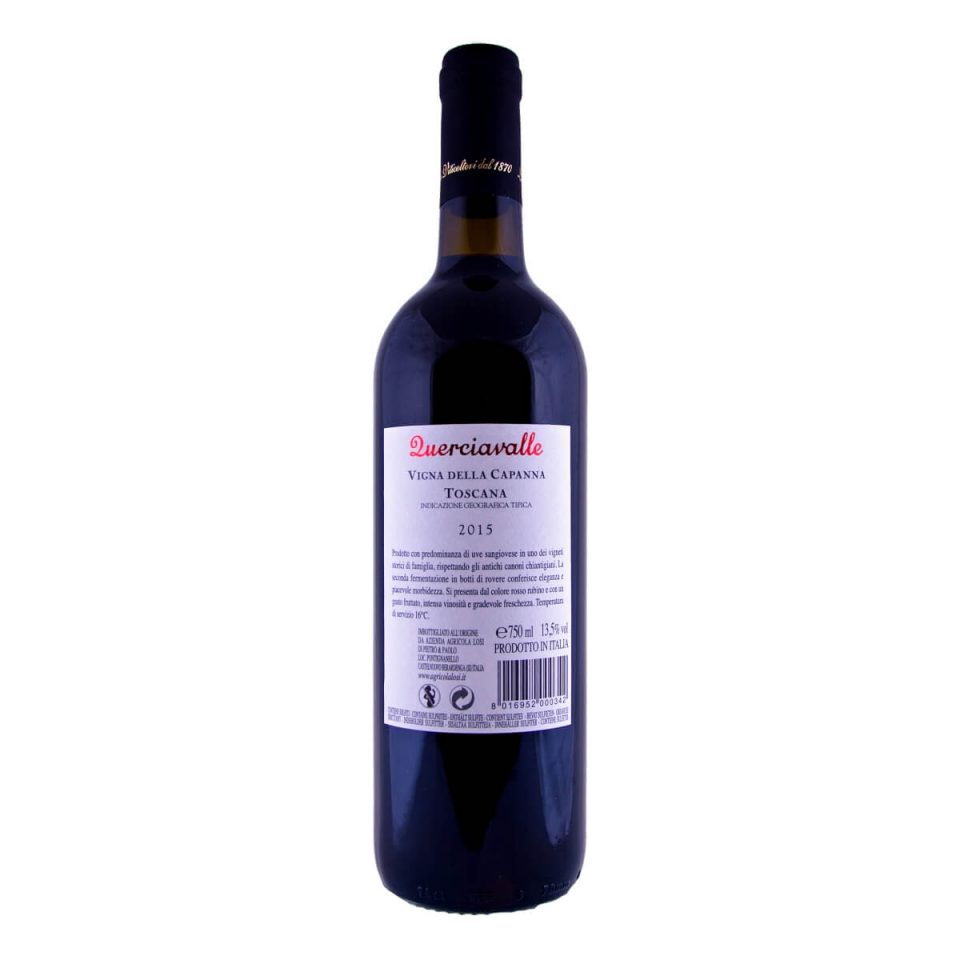 Querciavalle Rosso Vigna della Capanna IGT 2015 (Famiglia Losi)