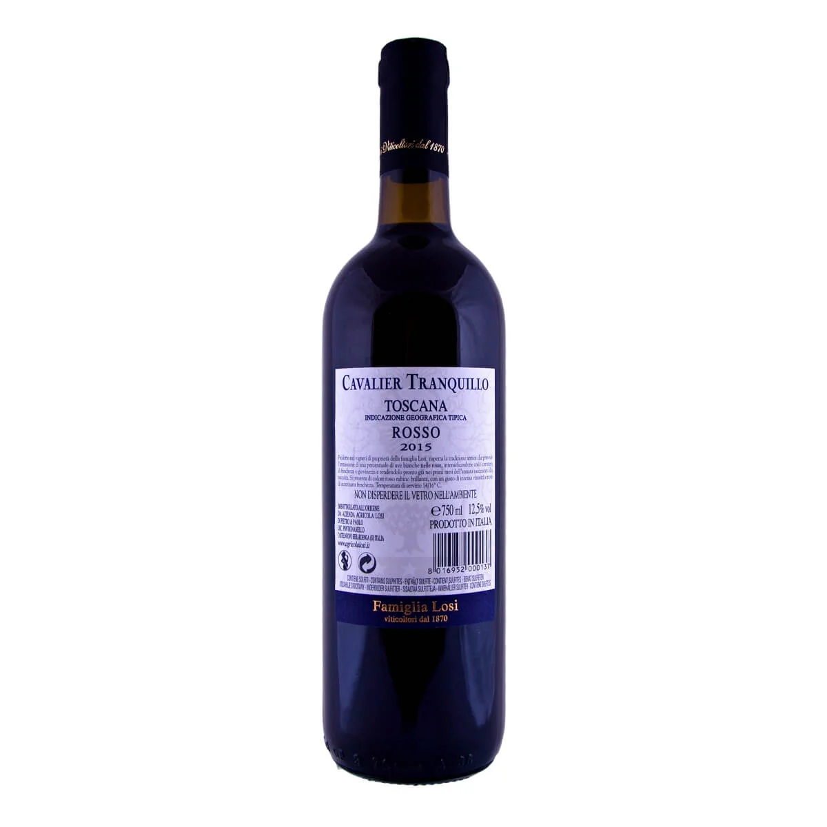Rosso IGT Toscana "Cavalier Tranquillo" 2015 (Famiglia Losi)