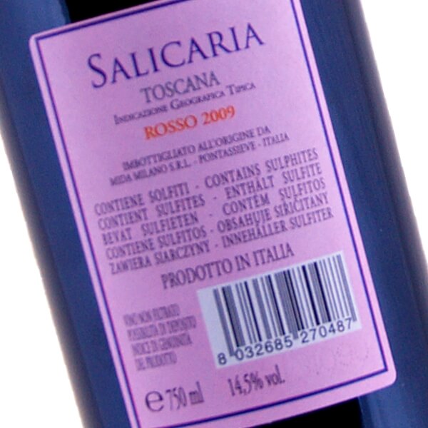 Rosso "Salicaria" IGT Toscana 2009 (Fattoria di Grignano)