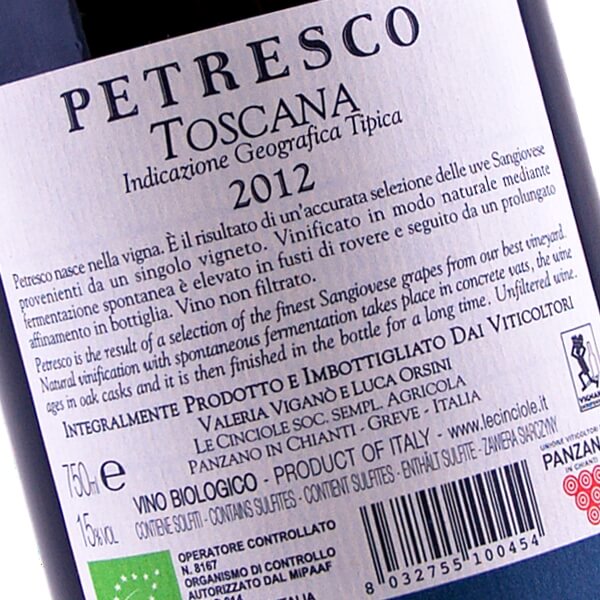 Petresco IGT Toscana 2012 (Le Cinciole)