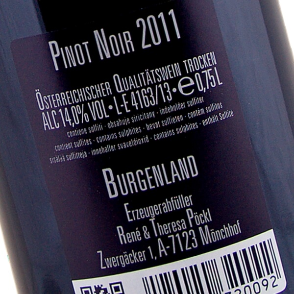 Pinot Noir Reserve 2011 (Weingut Pöckl)