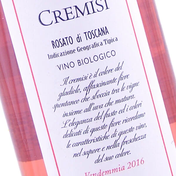 IGT Toscana Rosato Cremisi 2016 (Il Colombaio di Santachiara)