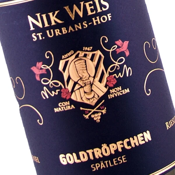 Goldtröpfchen Riesling Spätlese 2016 (Nik Weis St. Urbans-Hof)