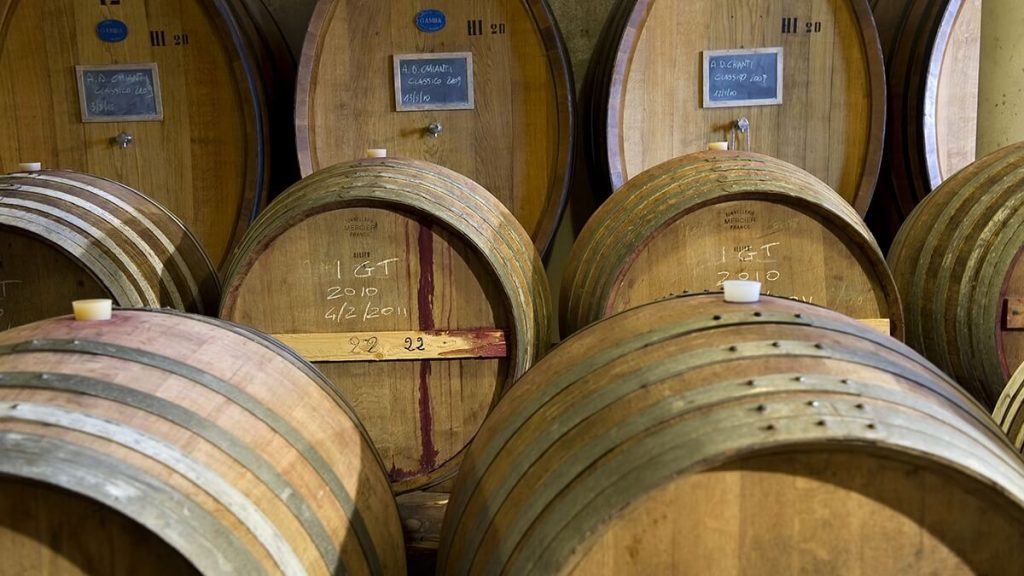Vinařství Le Cinciole - sklep