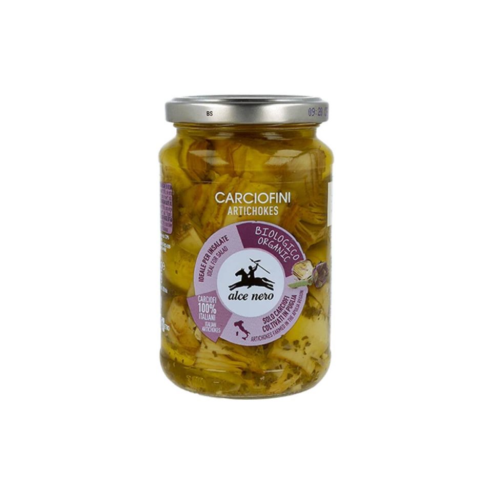 Artyčoky v olivovém oleji Alce Nero organic