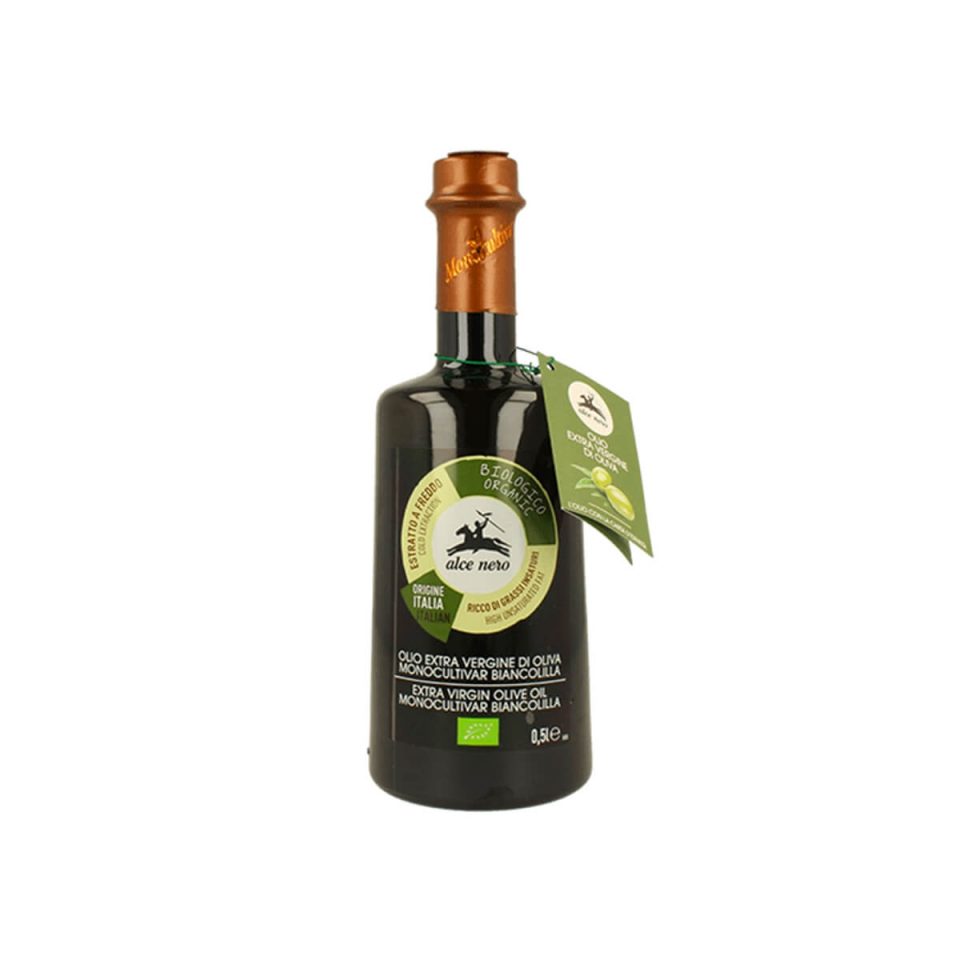 Olivový olej extra virgin "Biancolilla" monocultivar Alce Nero organic