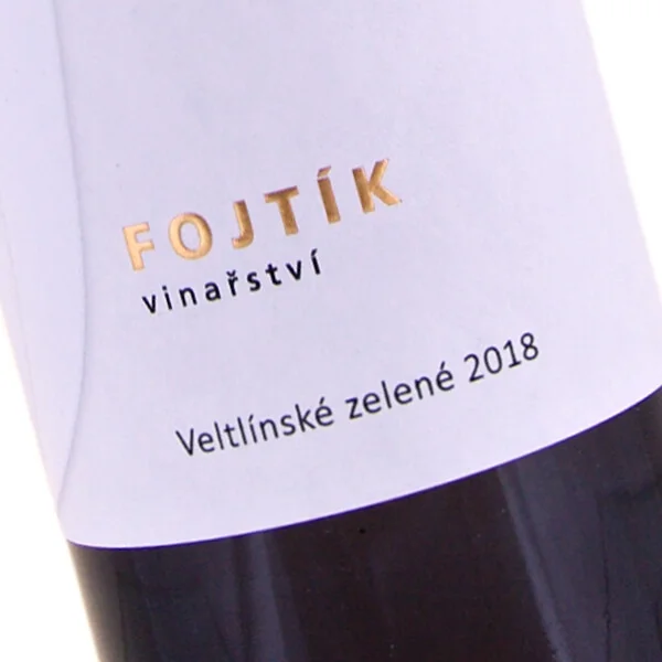 Veltlínské zelené pozdní sběr suché 2018 (Vinařství Fojtík)