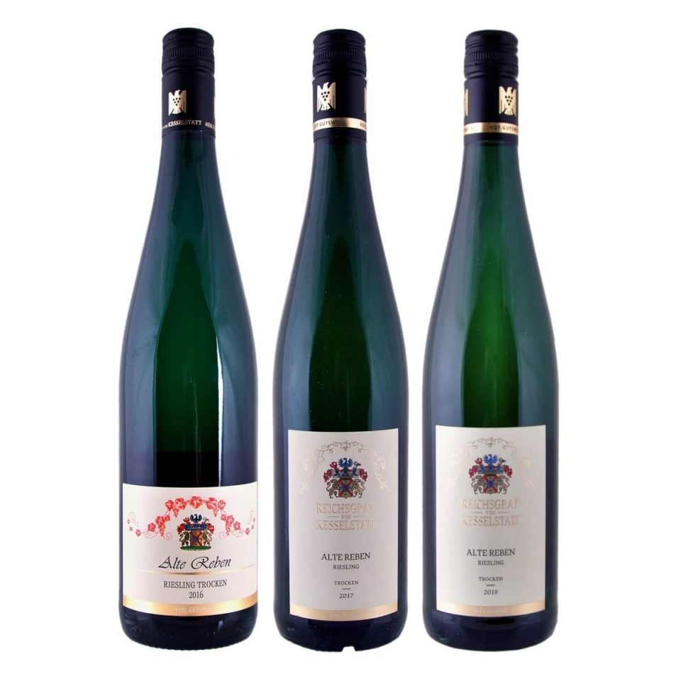 Degustační set Alte Reben Riesling Trocken 2016-2018