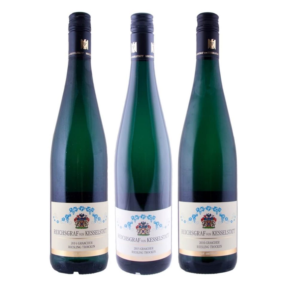 Degustační set Graacher Riesling Trocken 2014-2016